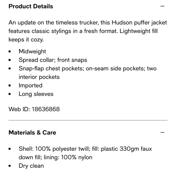 Hudson Puffer Trucker Jacket M - Picture 6 of 16